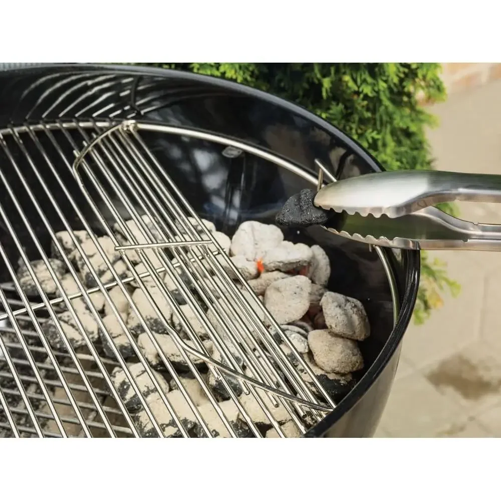 22-Inch Outdoor BBQ Grill with Thermometer, Heat Control, and One-Touch Cleaning System