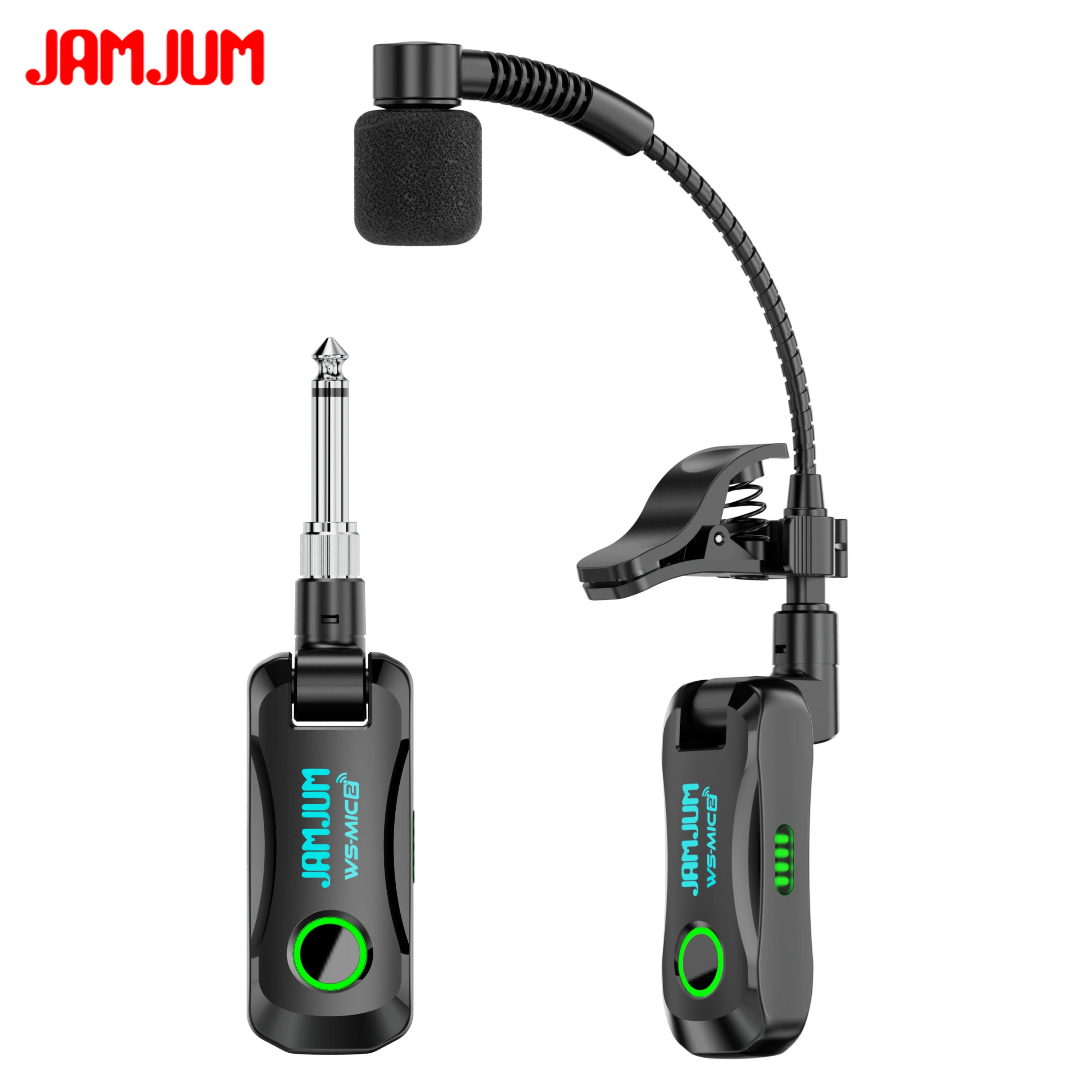 JAMJUM WS-MIC2 Wireless Saxophone Microphone System – HD Sound Quality, Clip-On Wireless for Saxophone view 5
