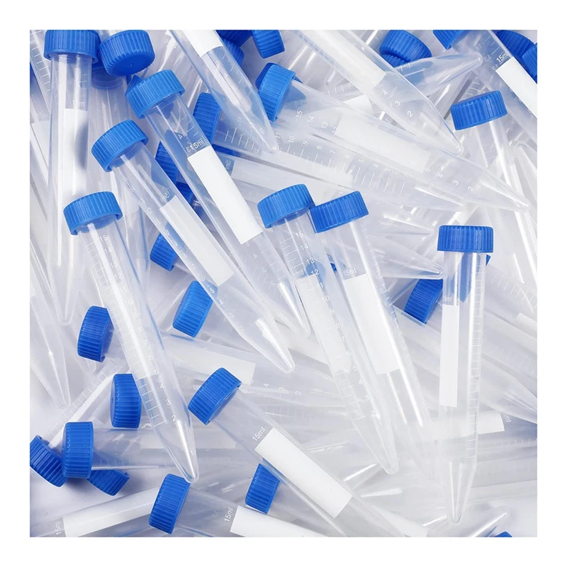 

200 Pack 15Ml Conical Centrifuge Tubes Sterile Plastic Test Tubes Kit With Screw Caps, Polypropylene Conical Container