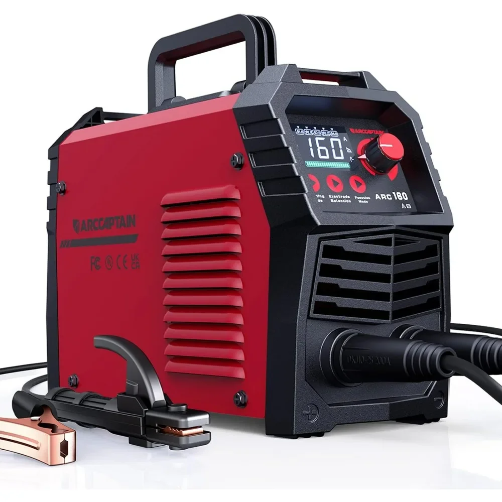 

110V/220V Stick Welder, [Large LED Display] 160Amp ARC Welding Machine with Synergic Control, IGBT Inverter Portable Machine