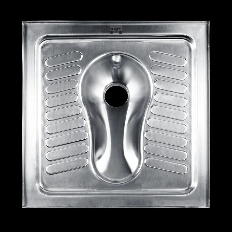 China Manufacturer Modern Wash Down Stainless Steel Wc Squatting Toilet for Tourist Attraction Customs Building