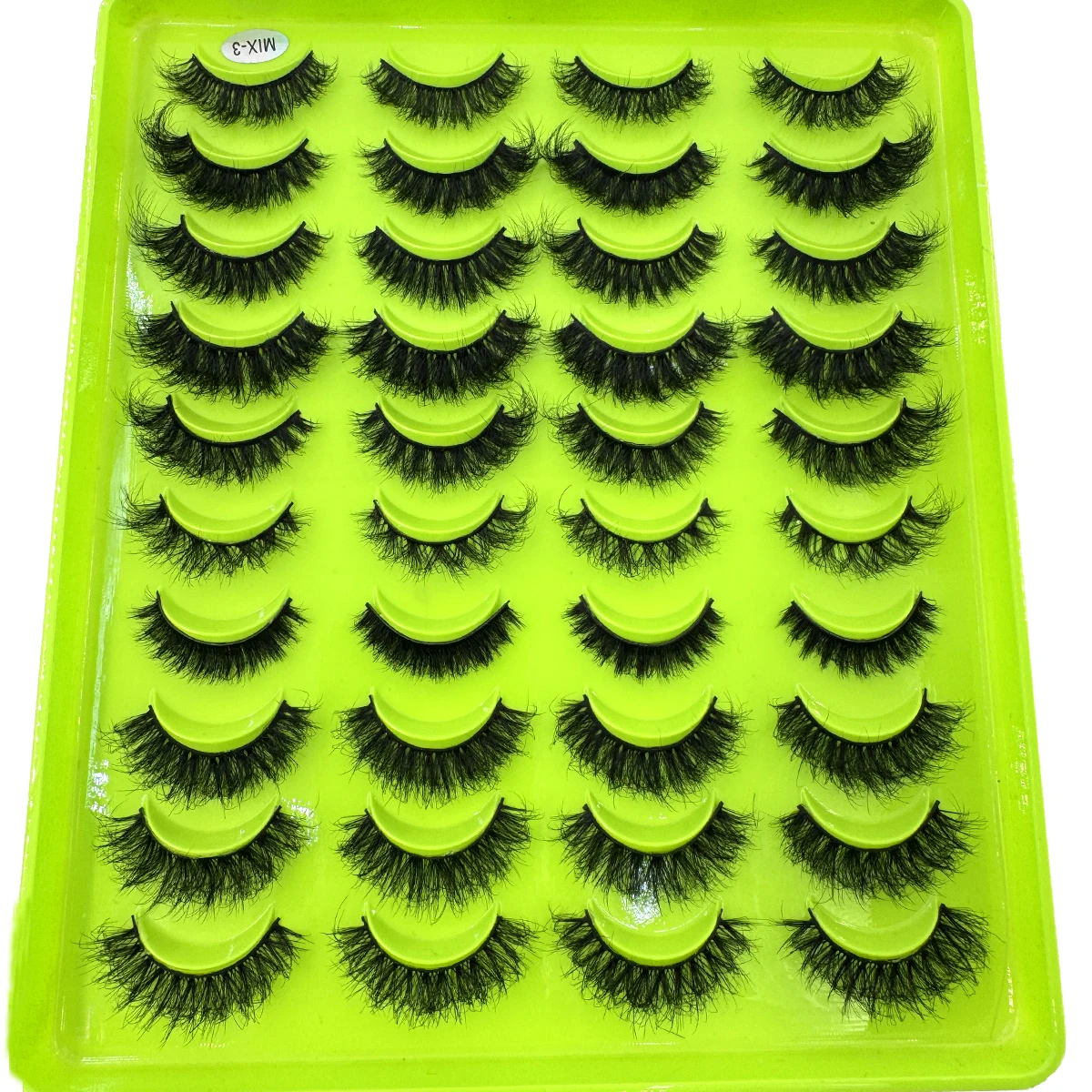 Neue 20 Paar Natürliche Lange Mix-Styles Nerz-Falsche Wimpern, Künstliche Wimpern, Make-up-Set, Nerz-Wimpernverlängerung, Kurze Wimpern – Detail 3