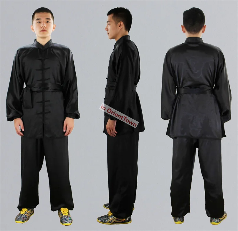 Unisex Tai Chi Martial Arts Training Uniform Chinese Taiji Wushu Kungfu Attire Competition Tops + Pants Suits CT064 view 5