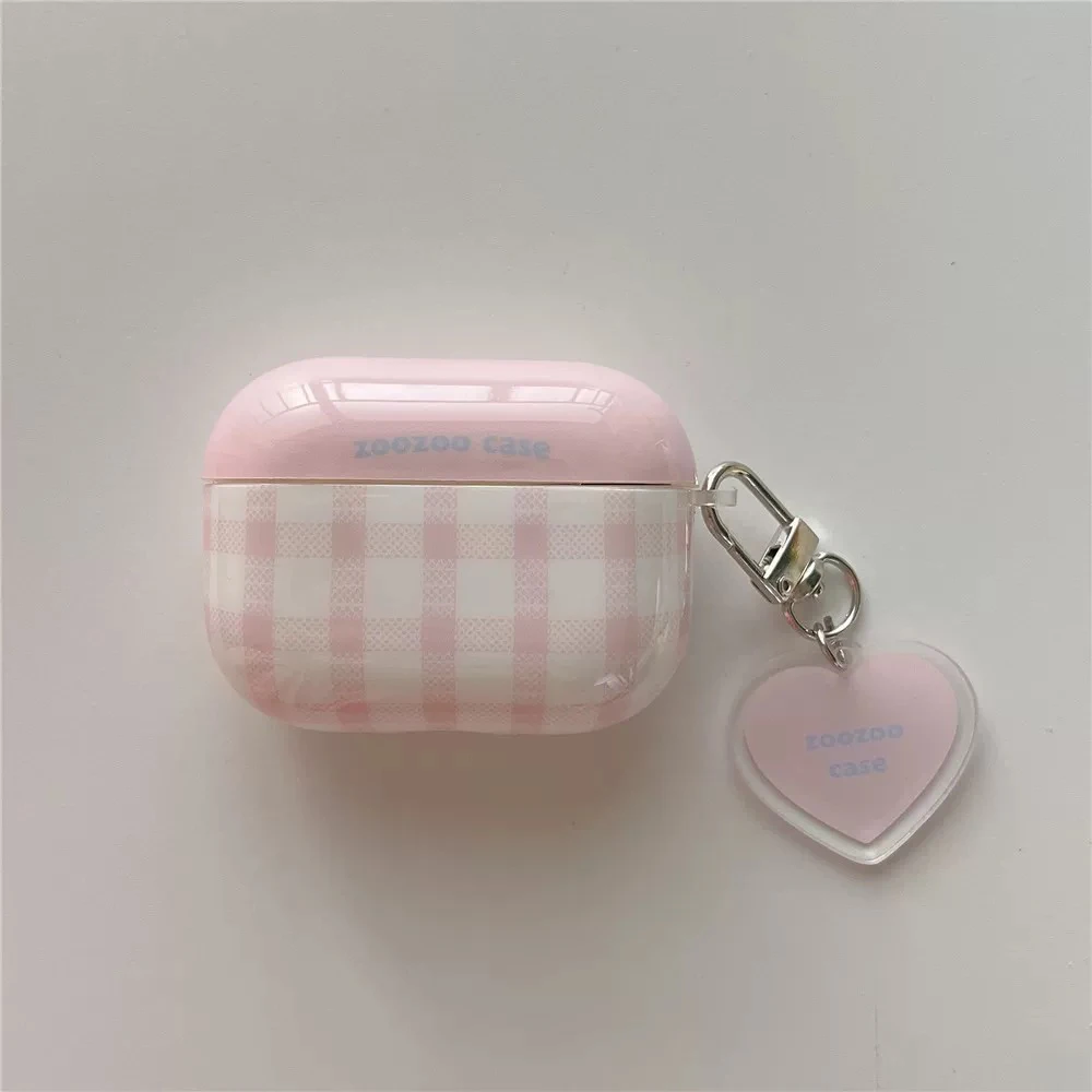 Simple Contrasting Color Grid Ripple Point Suitable For AirPods 3 Headphone Cover, New And Fresh