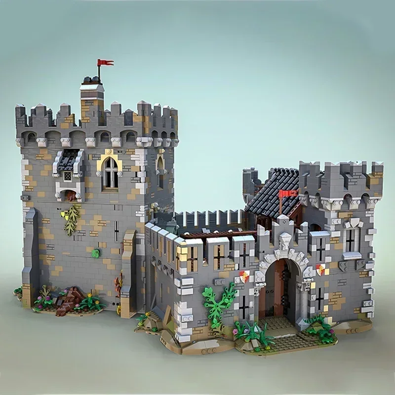 Bloques de construcción Moc, modelo de fortaleza militar, tecnología de Castillo de leones, bloques modulares, regalos, juguetes de Navidad, conjuntos DIY de montaje