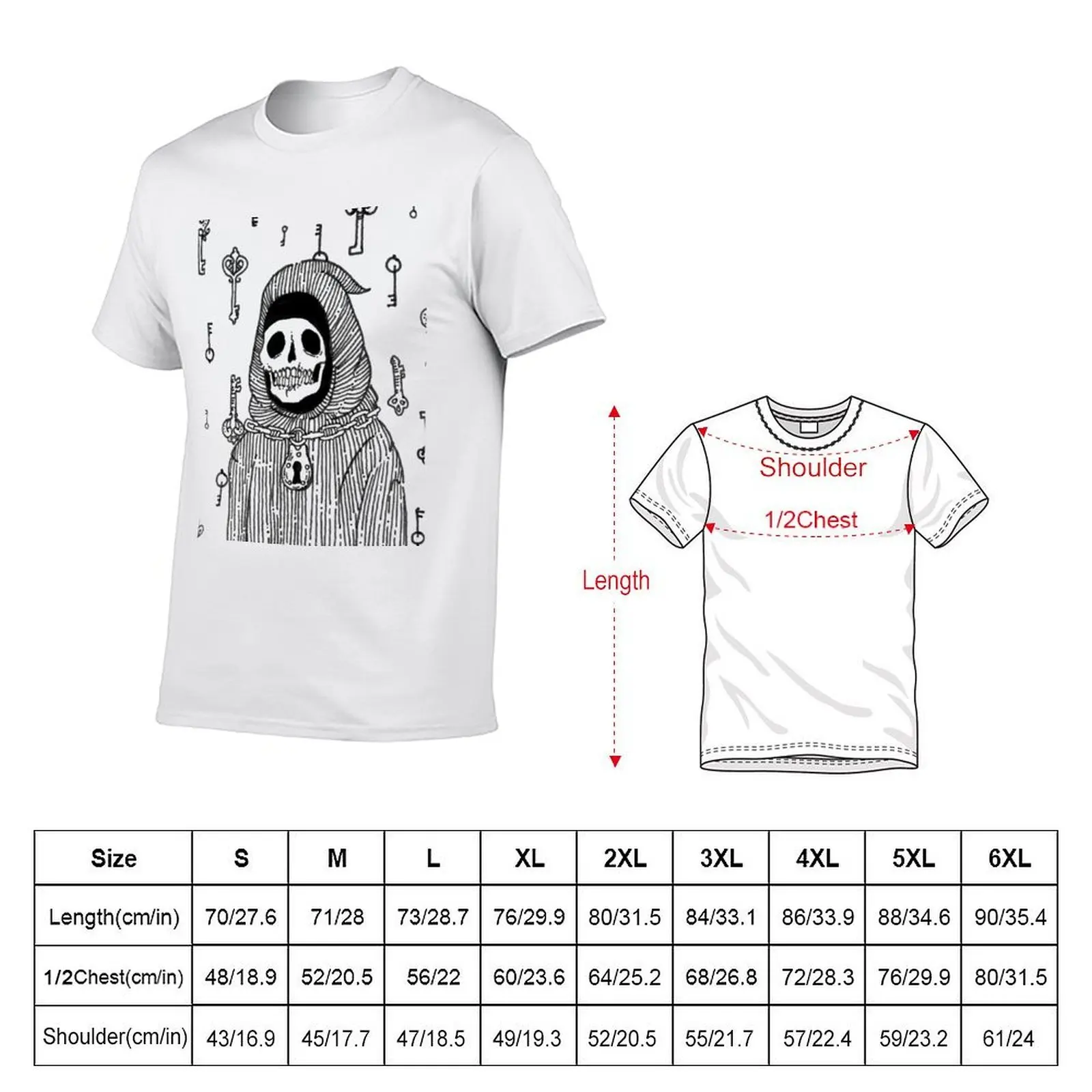 قمصان قطنية للرجال تي شيرت مفتاح مناسب 100% للأسود تي شيرت عادي حزمة قمصان تي شيرت سليم القطن الهيكل العظمي رجل