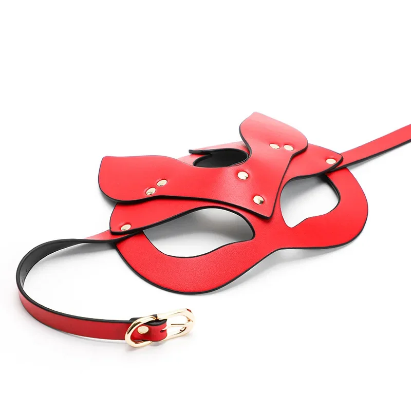 لعب الأدوار حفلة تنكرية الحياة الليلية الجنس قناع عين المثيرة الجلود عبودية ألعاب الكبار BDSM الجنس لعب زوجين الغمامة