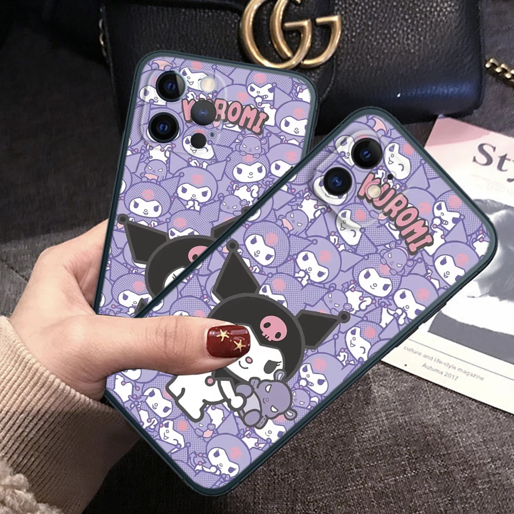 Z12 cute Kuromi Soft Case for Samsung A13 A20 A30 A20S A21S A22 A30S A31 A32 A33 A42 A50 A50S A51 A52 A53 A71 A73 A81 A91