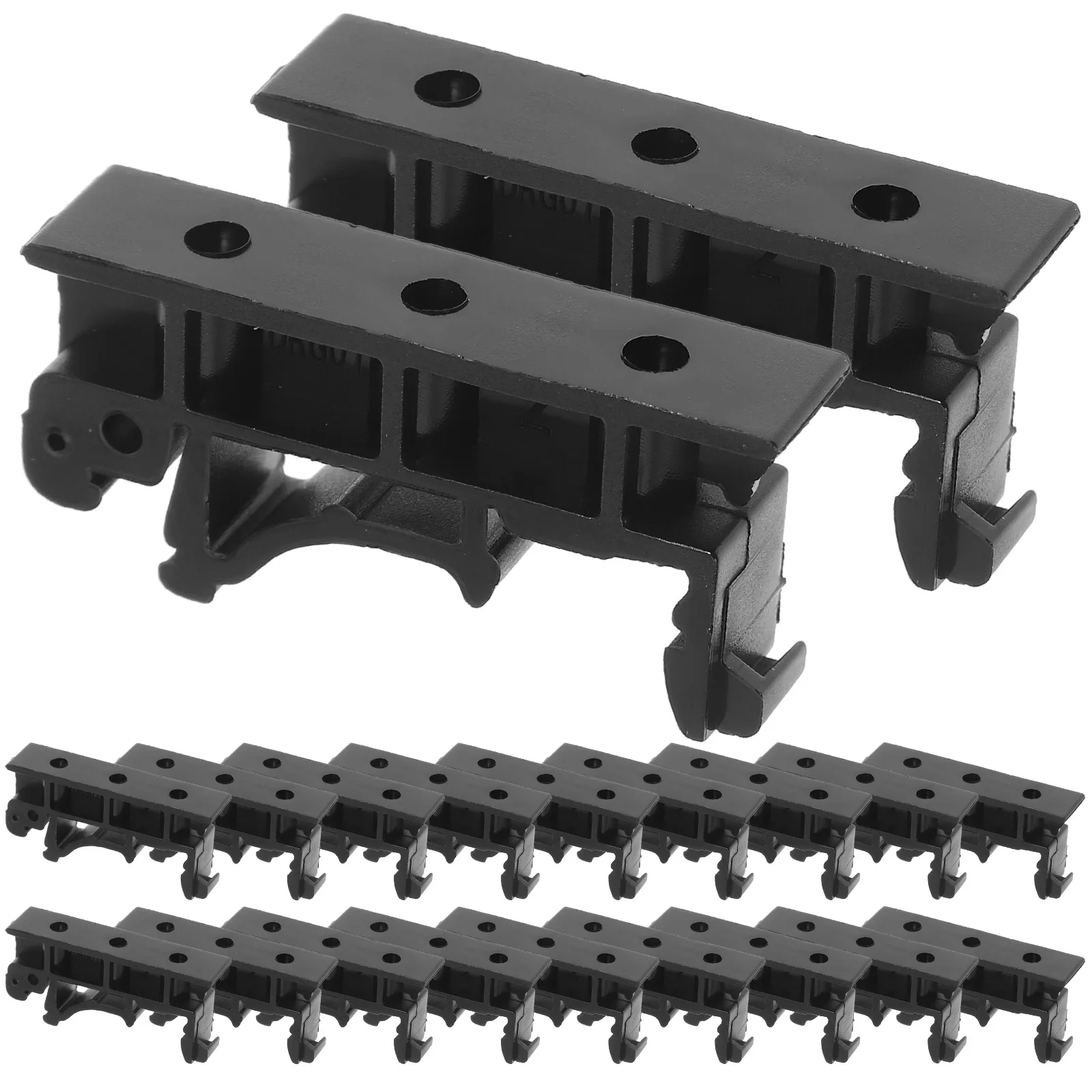 

DIN Rail PCB Mounting Brackets 35mm Track Holder Circuit Board Installation Electrical Components Secure Fastening