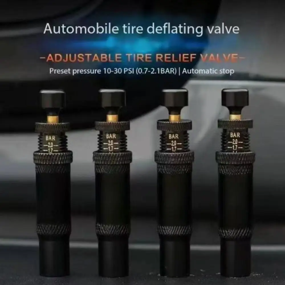 

Car Tire Automatic Deflation Valve - Off-Road Sand-Use Pressure Relief Valve, Desert Pressure Reducing Valve with Preset Pressur