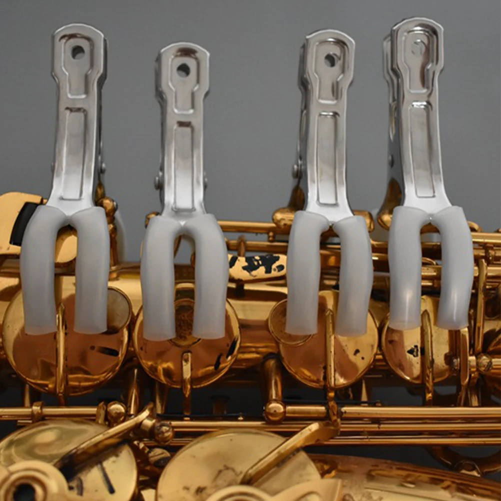 

5 Pcs Saxophone Repair Clips Stainless Steel Non-Slip Long Use Wind Instrument Maintenance Supplies Flute Clarinet Parts