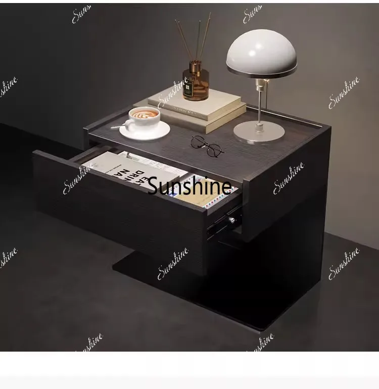 Modern Light luxury Style Night Table Bedroom Bedside Multifunction Storage Placing The Books Originality Individuality Bookcase