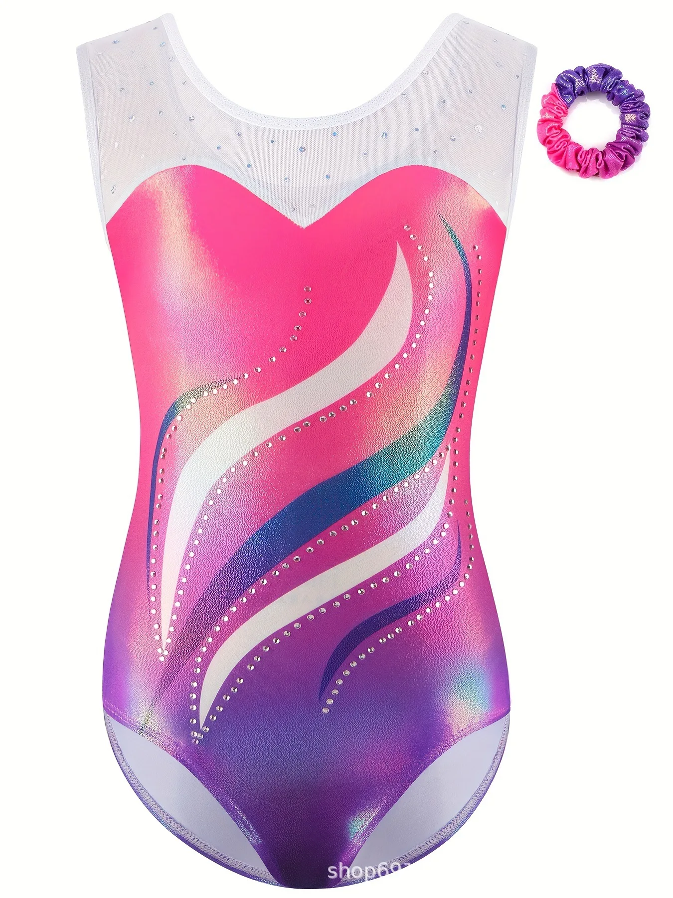 Children's Gymnastics Suit Girls' Triangle Suit Sleeveless Ballet Dance Suit Gymnastics Leotard Girl Gymnastics Tights For Girls