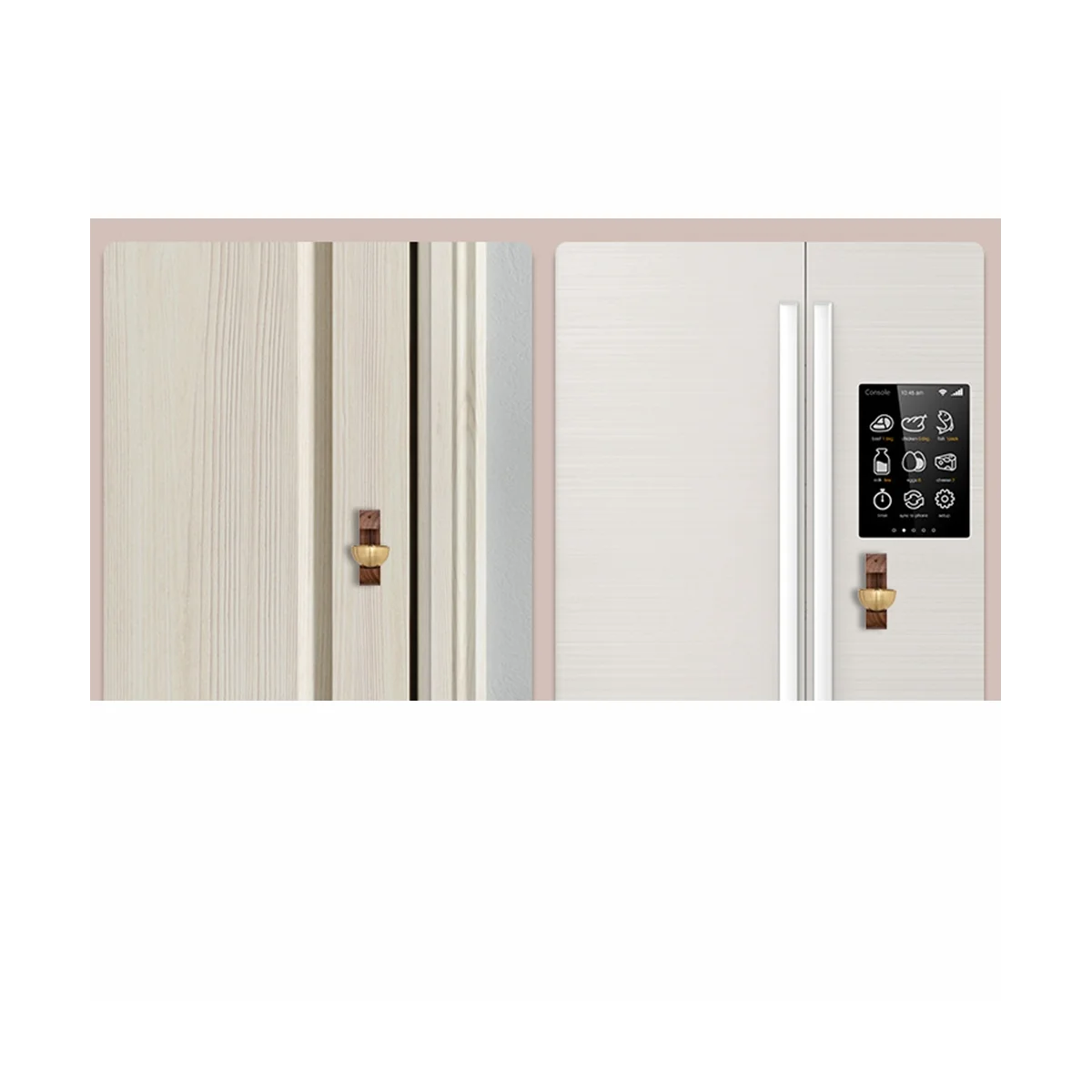 خشبية الرياح باب الثلاجة جرس ، جرس الباب الزخرفية ، لطيف ، مدخل الصوت لطيف