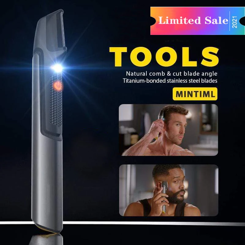 Portable 5-In-1 Hair Trimming And Shaving Device, Electric Razor With Retractable Metal Mesh Blade, Men's Beard Shaving Electric Shaver, Facial Electric Shaving Device, Electric Shaving Tool