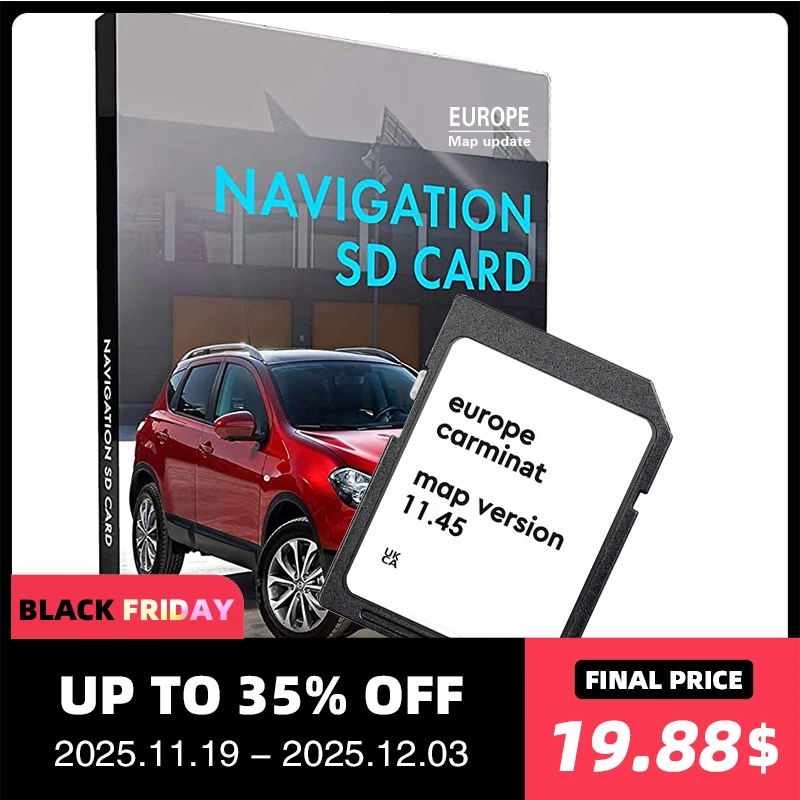 

Новейшая карта Carminat 11,25 с спутниковой навигацией и SD-картой для Renault Europe 2024