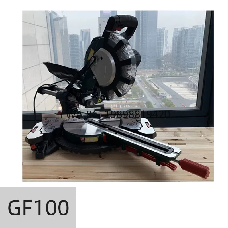 Saw New 220V Aluminum Alloy Tie Rod Miter Sliding Saw Circular Saw  Multifunctional  Woodworking