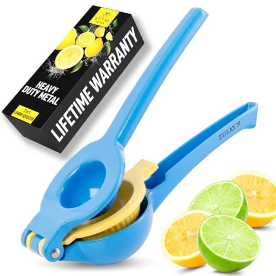

Metal 2in1 Lemon Squeezer for Kitchen Use Sturdy Design Ensures Max Extraction of Every Last Drop from Lemons Easy to Clean Man