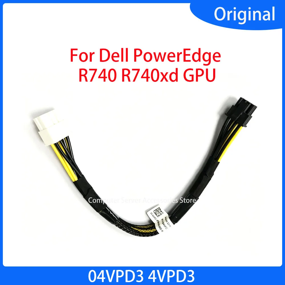 Original GPU Cable Mini 8Pin To 8Pin Male for Dell R740 R740XD Riser Graphic Card Power Cord Adapter Riser 04VPD3 4VPD3
