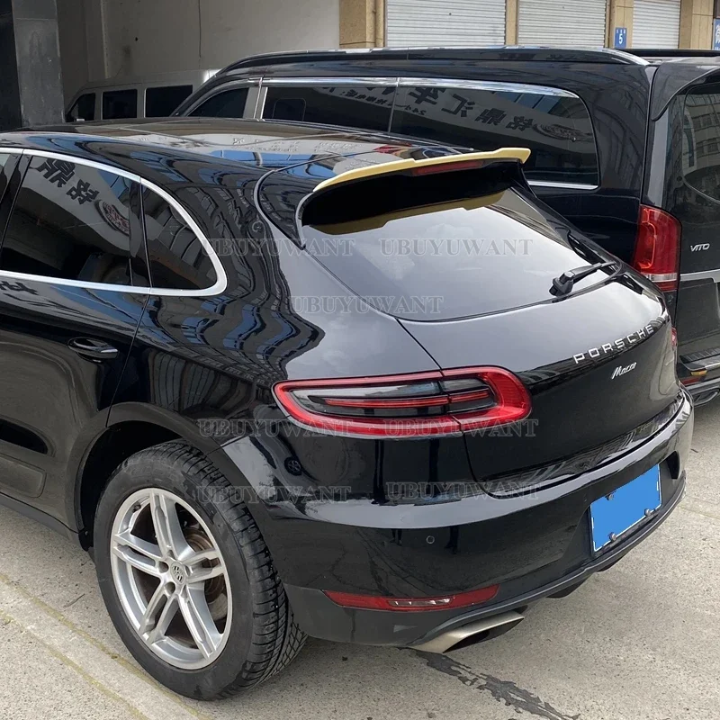 

ABS Material Rear Roof Spoiler Wings for Porsche Macan 2014-2017 Car Styling ABS Carbon Look Rear Spoiler