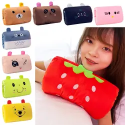 Winter Hand Warmer Pillow Plush Toy Cute Animal Handy Covered Office Nap Pillow Female Gift