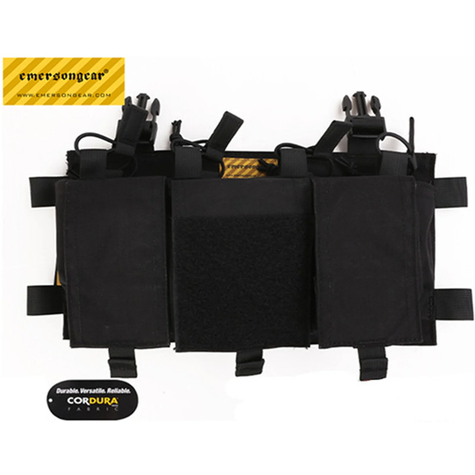 Emersongear MF สไตล์ Quad 5.56 นิตยสารกระเป๋า Mag Pouch สําหรับยุทธวิธี Chest Rig เสื้อกั๊กใช้งานร่วมกับป้าย EM7367