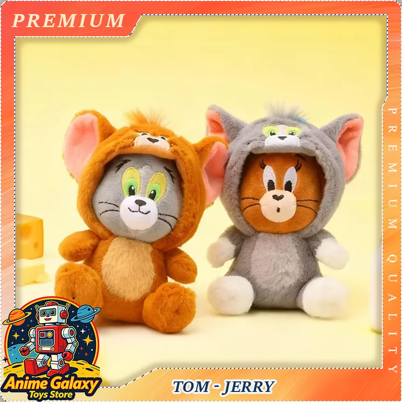 

Tom And Jerry Cute Cartoon Plush Keychain Fun Dress Up Doll Pendant Lovely Ornament Bag Decor Kids Festival Surprise Gift
