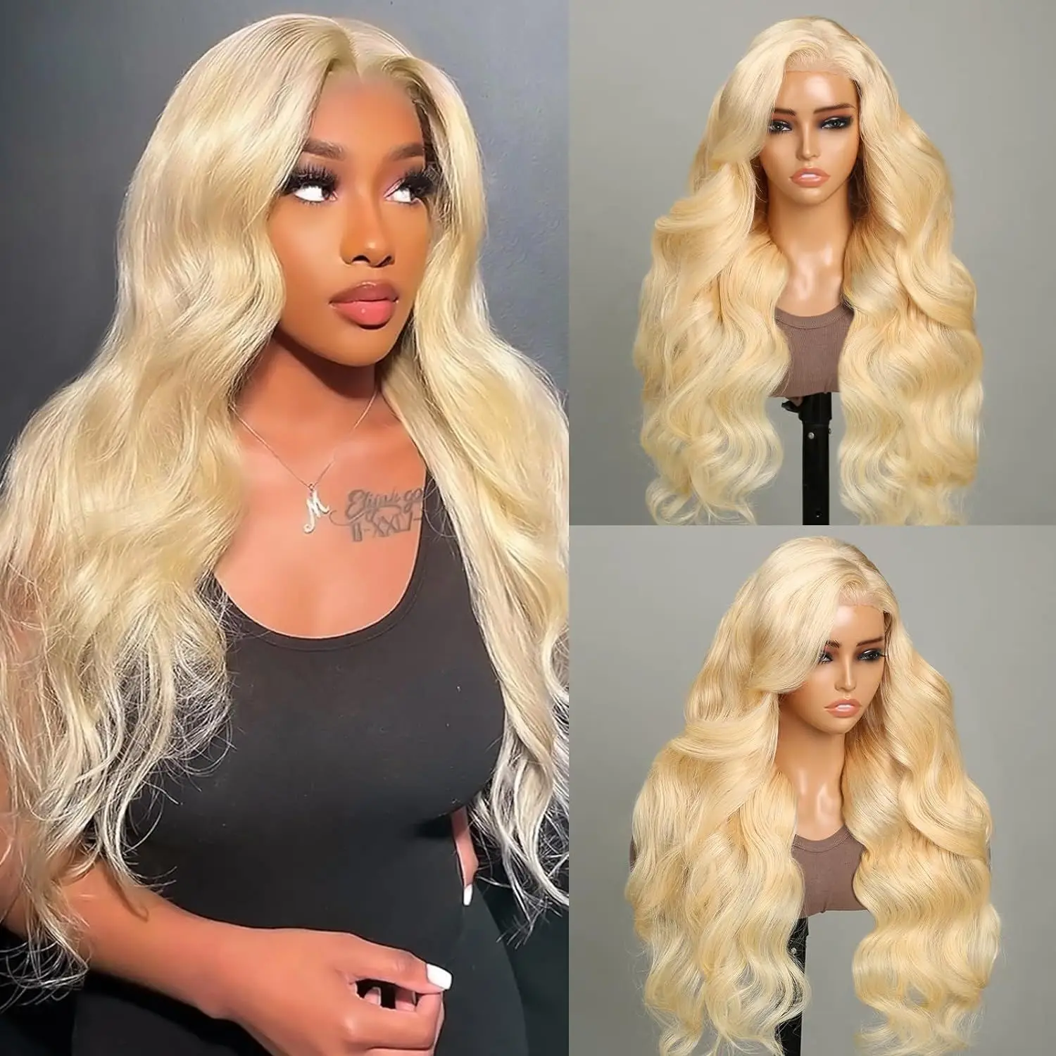 Blonde 613 body wave frontal wig 13x6 13x4 HD lace glueless wigs human hair 100% human hair brazilian wigs on sale 30 40 inches