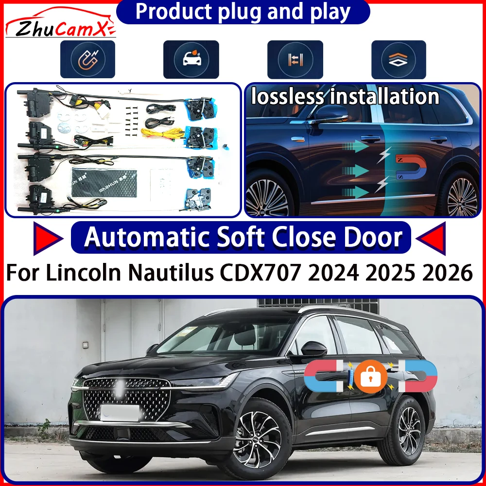 OEM Electric Door Lock Actuator for Lincoln Nautilus CDX707 2024 2025 2026 Soft Close Door Kit Power Latch System Auto Door Easy