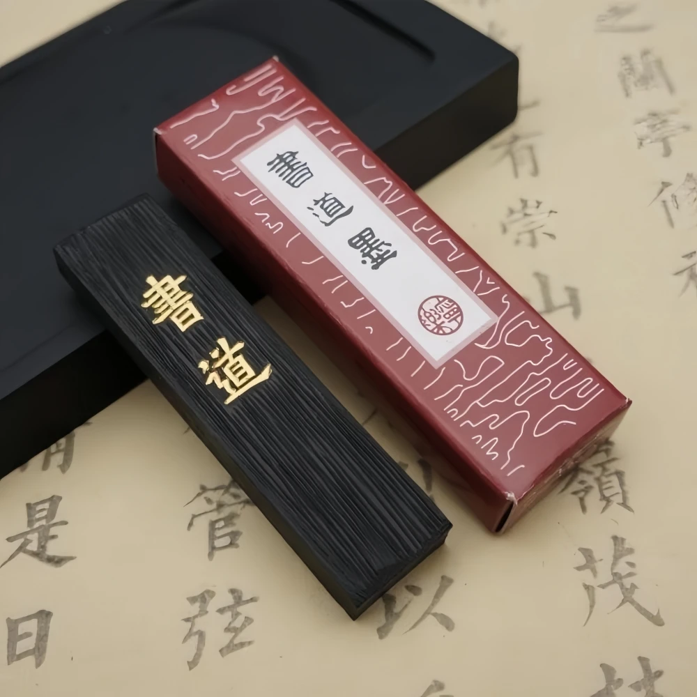 Shudao Kiefernruß-Tinte Chinesische Malerei- und Kalligrafiebedarf Tintenstift Tintenmahlstein Chinesische Tinte für Kalligrafie Tintenstein – Detail 9