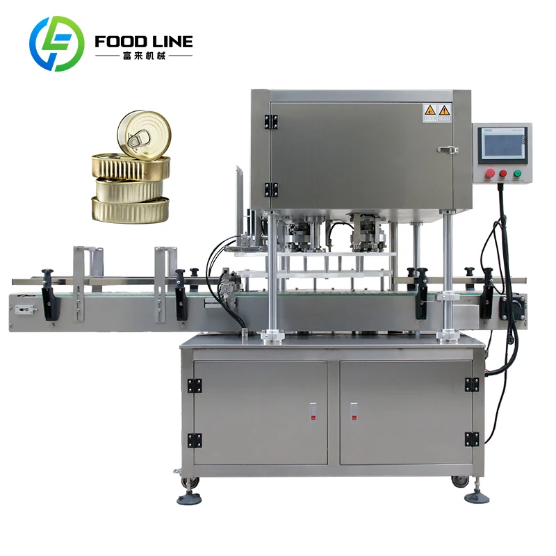Custom Plastic Can Sealing Cups & Lids Automatic Filling and Sealing Machine Efficient Can Closing for Food Packaging