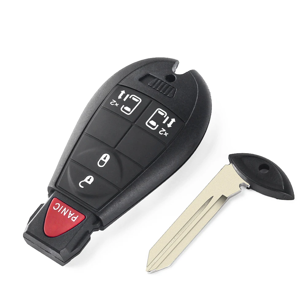 KEYYOU 4+1Button Remote Car Key For Dodge Grand Caravan Journey 2008 2009 2010 2011 2012 2013 2014 M3N5WY783X 433Mhz ID46 Chip