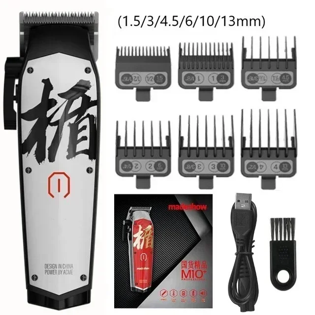 Madeshow M10+ M11 バリカン男性用、コードレスバリカン、プロの理容