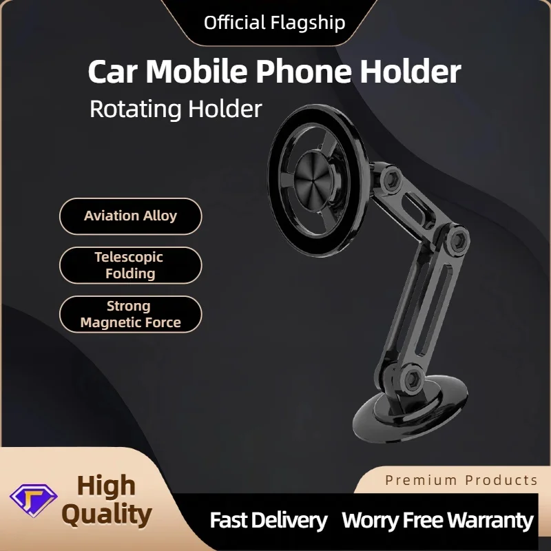 

Magnetic Car Phone Holder Stand Magsaf Rotatable Phone Holder Multi Angle Adjustment for Car Navigation Dashboard