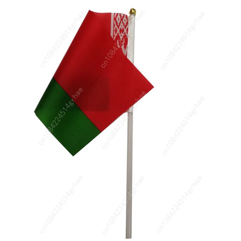 ベラルーシ手旗 ベラルーシ国旗 小型ミニ手持ち旗 10枚入り 14x21cm ワールドカップ スポーツイベント応援用手持ち旗