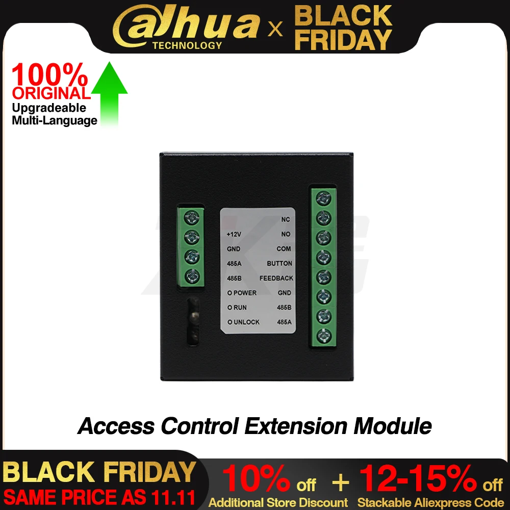 Dahua DEE1010B-S2 Access Control Extension Module For Access Control Door Station Electronic Magnetic Locks RS-485 3 Indicator