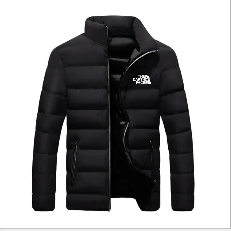 Winter Jacket Men's Fashion Stand-up Collar Pike Zipper Padded