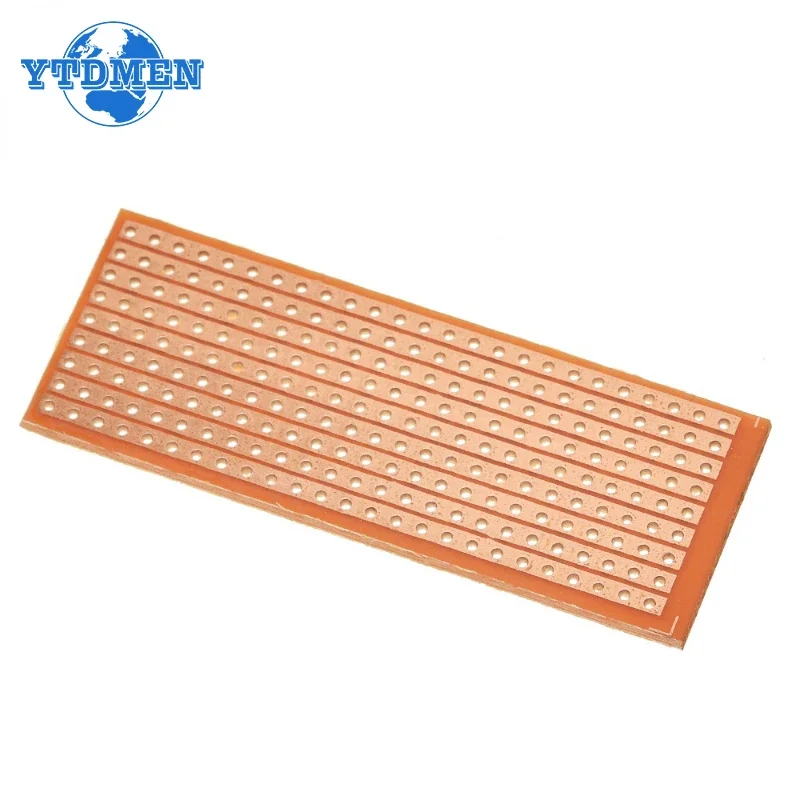 10/20PCS PCB Board Single Side Protoboard 2.5x6.4cm Universal Experiment Matrix Circuit Board Single Row Continuous Hole 25x64mm