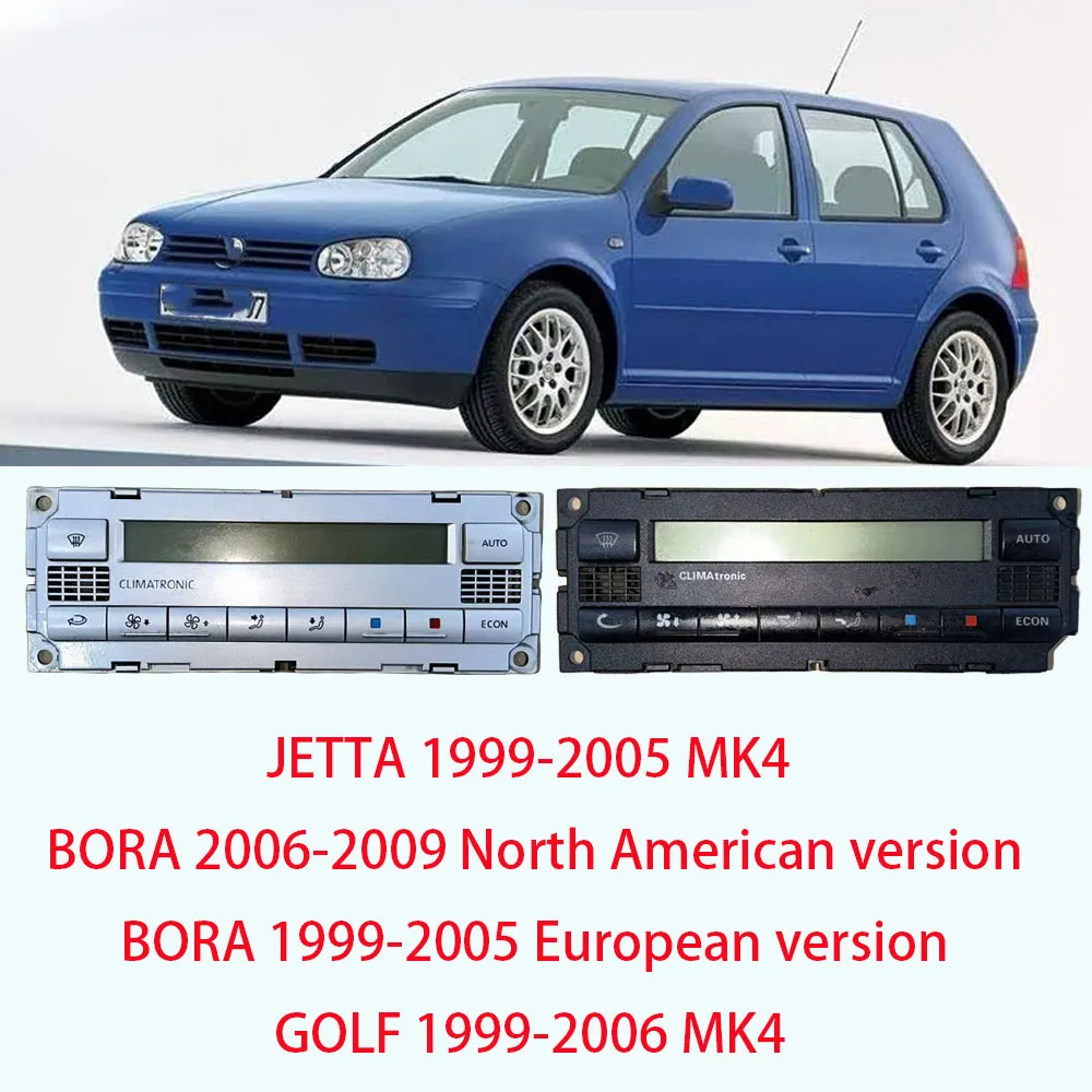 LINGJIE Para VW Golf 4 Bora MK4 Passat B5, Panel de Control de Climatización Automático Original Usado, Unidad de Interruptores de Aire Acondicionado y Calefacción