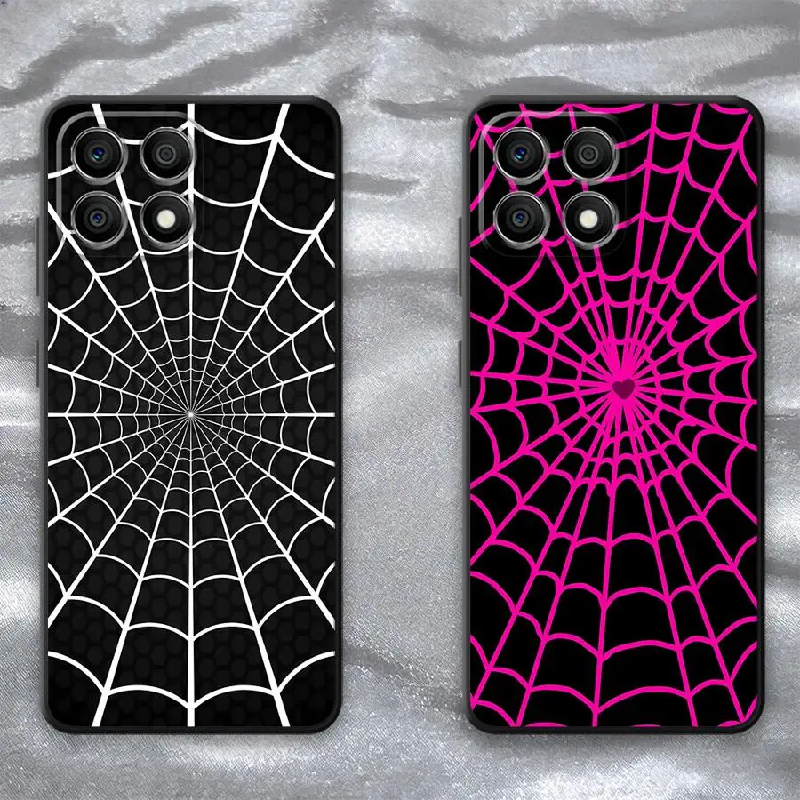 Funda para Honor X9a X9b X9C X7d X8a X5c X7a X7b X8b X9D, Funda Protectora Suave para Teléfono, Diseño de Telaraña COOL