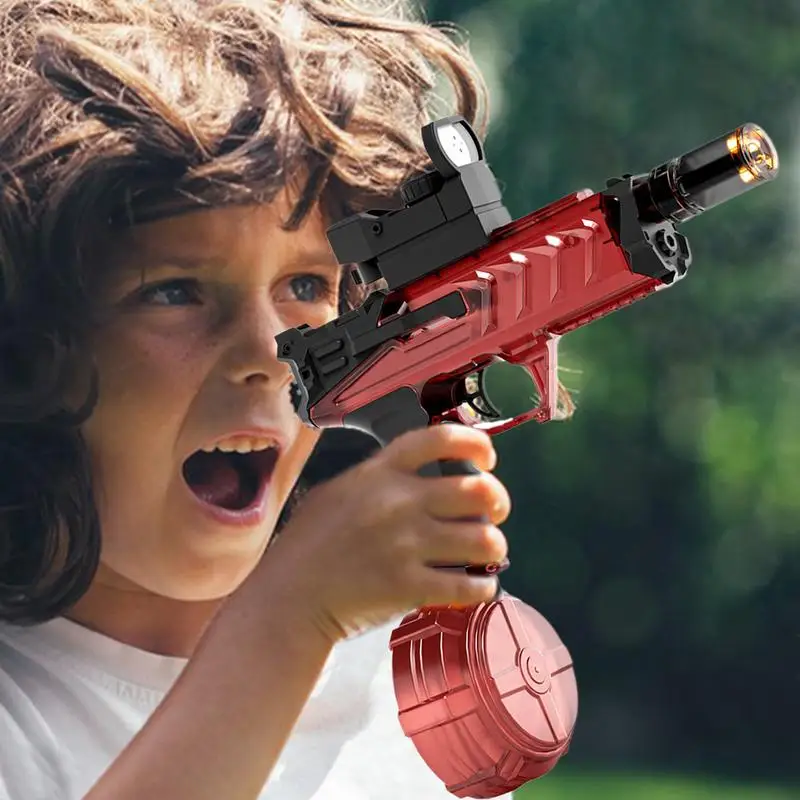 Pistolet à eau d'été à flamme simulée, pistolet Portable à haute pression, tir entièrement automatique, jouet de plage, pour enfants garçons