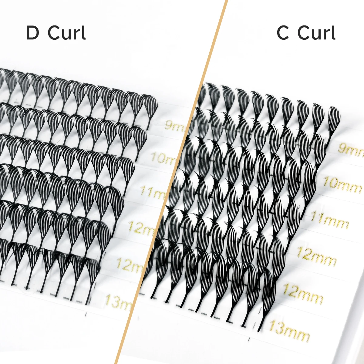 Blank Card Comic Spire Lashes 9-13mm Flowering Premade Fans 240 Fans Eyelashes Individual Volume False Lashes Makeup Tools