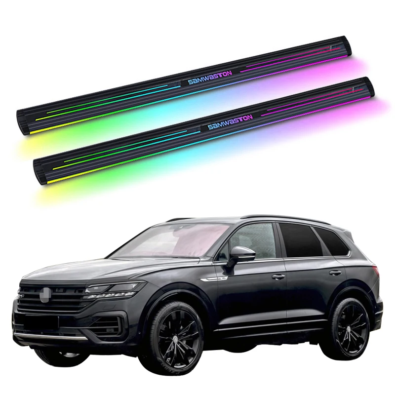 

Автоматическая электрическая неоновая светодиодная подсветка с боковой ступенькой для Volkswagen для VW Touareg 2019+