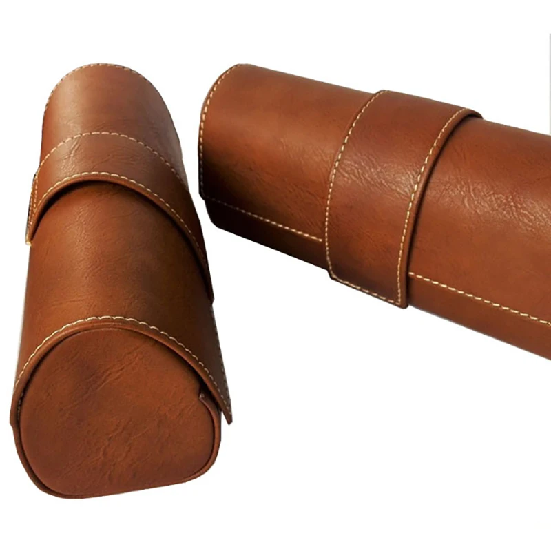 Large vintage leather handmade glasses case European sunglasses for men sunglasses box for women