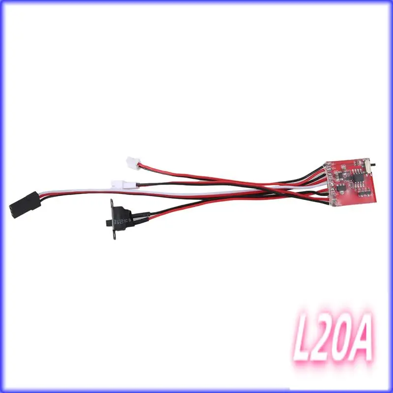 Contrôleur de vitesse de moteur de brosse Yd-RC ESC 20A avec frein pour réservoir de bateau de voiture RC 1/24 RC chenille axiale SCX24 AXI90081 AXI00001