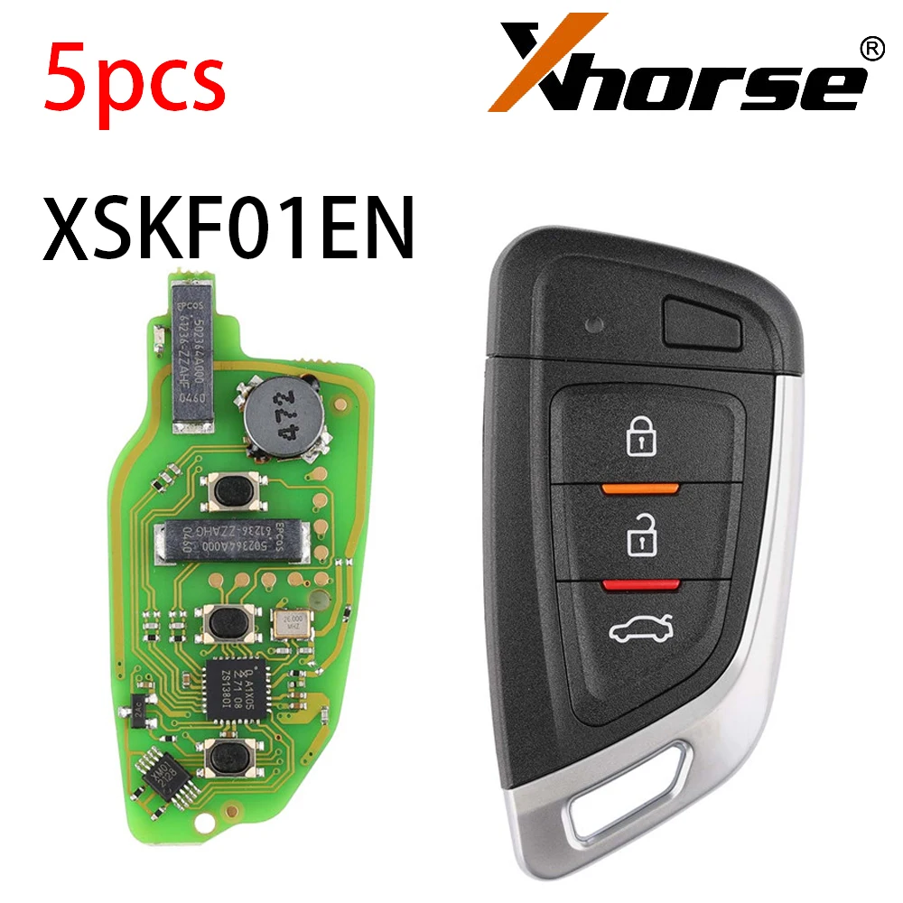 

Xhorse XSKF01EN Universal Smart Proximity Flip Type Key for VVDI2/VVDI Mini Key Tool 5pcs/Lot