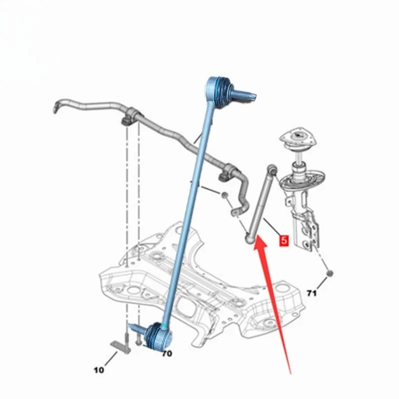 

Front Anti Roll Bar Drop Links Rods YL00318180 9804947480 for Peugeot 4008 5008 for Citroen C5Aircross Brand New