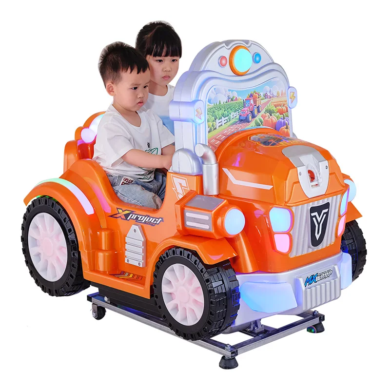 

Factory Outlet Coin Operated Electric Swing Ride Portable Outdoor Amusement Park Equipment Bubble Blowing