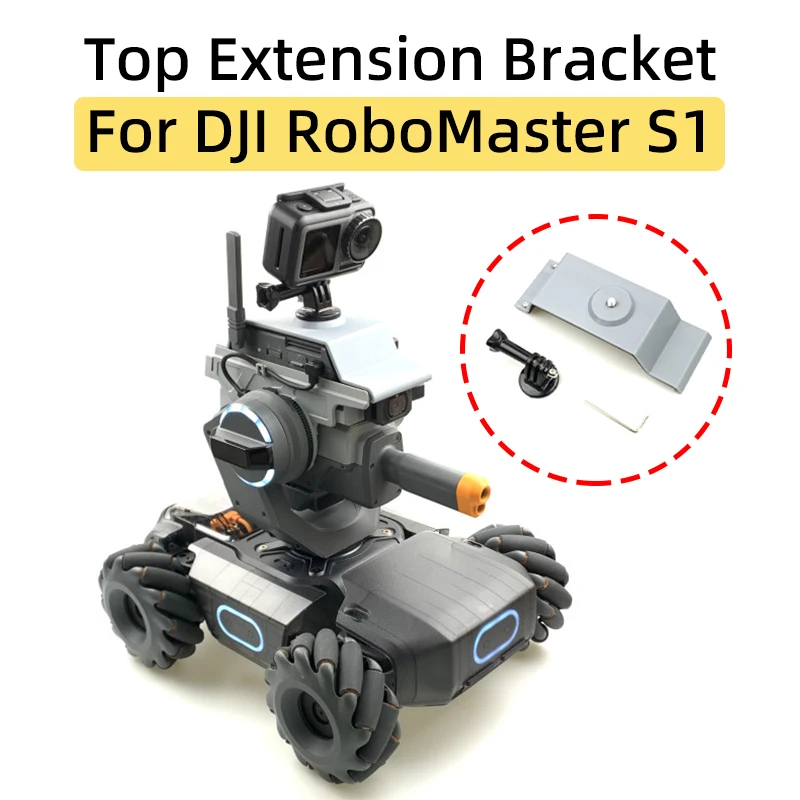 

For DJI RoboMaster S1 Educational Robot Top Extension Bracket GoPro/Insta360/Osmo Action Camera Adapter Extend Holder Accessory