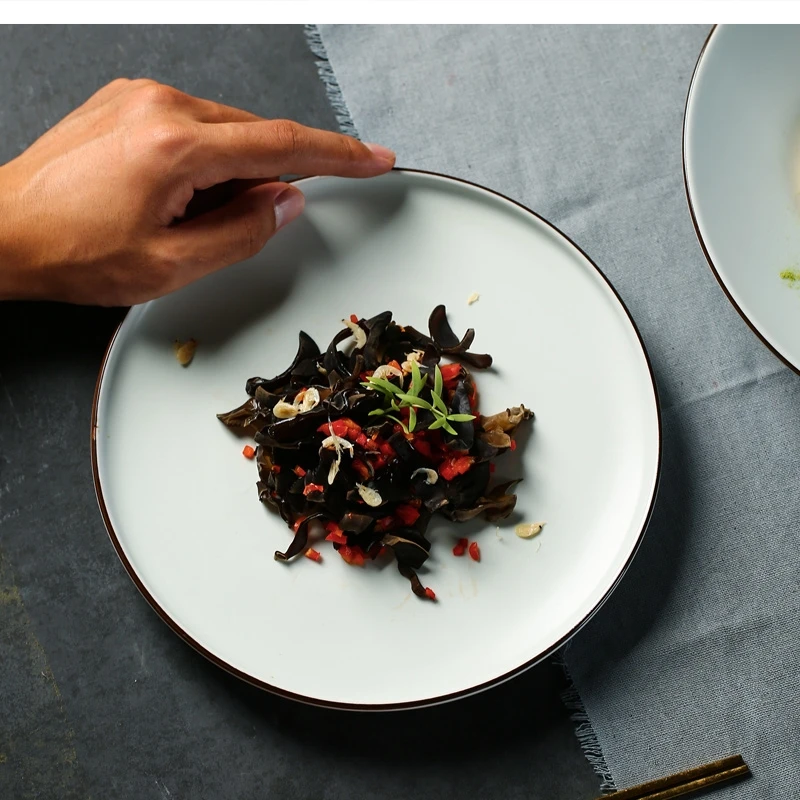 

Керамическая бытовая посуда Коммерческий стейк Паста Ужин Плоский